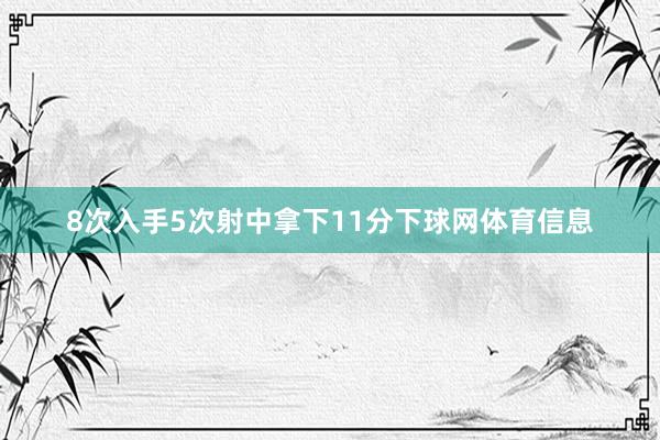 8次入手5次射中拿下11分下球网体育信息