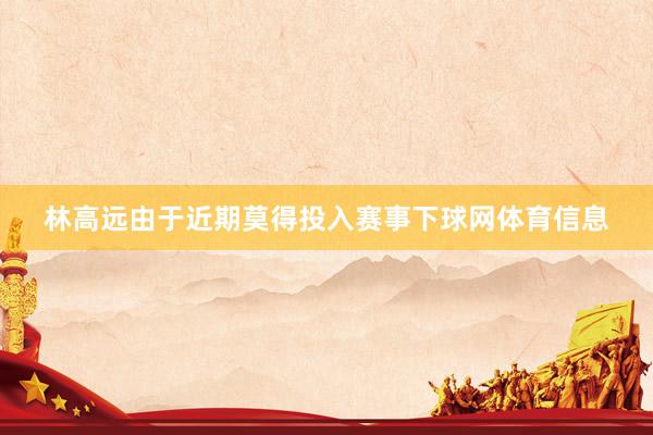 林高远由于近期莫得投入赛事下球网体育信息