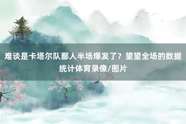 难谈是卡塔尔队鄙人半场爆发了？望望全场的数据统计体育录像/图片